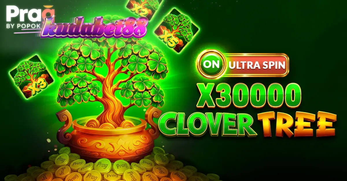 Tampilan visual slot Clover Tree x30000 Prag dengan tema hijau Irlandia